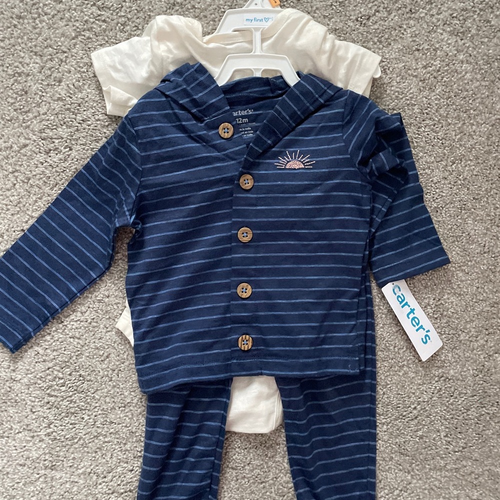 Carters 12 month baby set brand new with tags